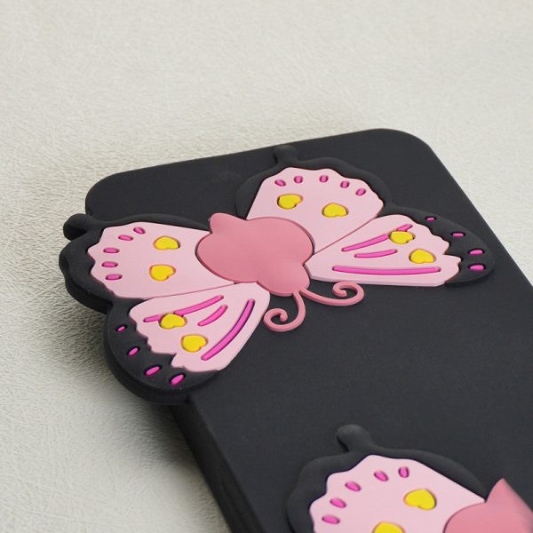 3D Vibrant Butterfly Silicone Phone Case For Realme C25 Online Hot Sale