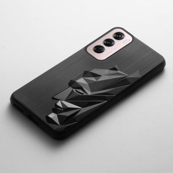 3D Design Soft Silicone Back Cover Oppo Reno 12 Pro 5G For Discount