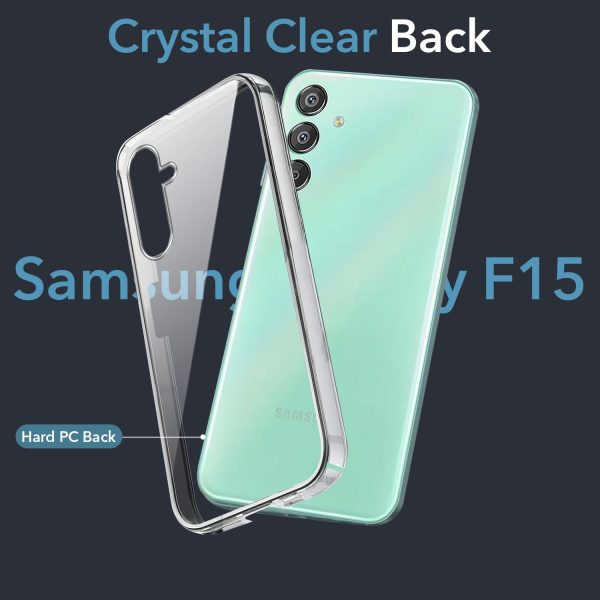 For Samsung Galaxy F15 5G Back Cover Case (Hard Anti Yellow Clear Case | Drop & Camera Protection | Shockproof Polycarbonate) on Sale