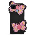 3D Vibrant Butterfly Silicone Phone Case For Realme C25 Online Hot Sale