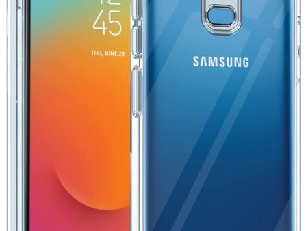 For Samsung Galaxy A6 Plus Back Cover Case  (Silicone Crystal Clear | Pure Camera Protection | Soft and Flexible for Charger and Headphone sockets | Shockproof Bumpers | Transparent) For Cheap