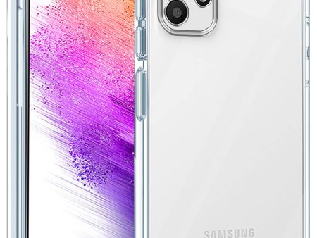 For Samsung Galaxy A73 5G Back Cover Case (Silicone Crystal Clear | Pure Camera Protection | Soft and Flexible for Charger and Headphone sockets | Shockproof Bumpers) Supply